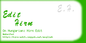 edit hirn business card
